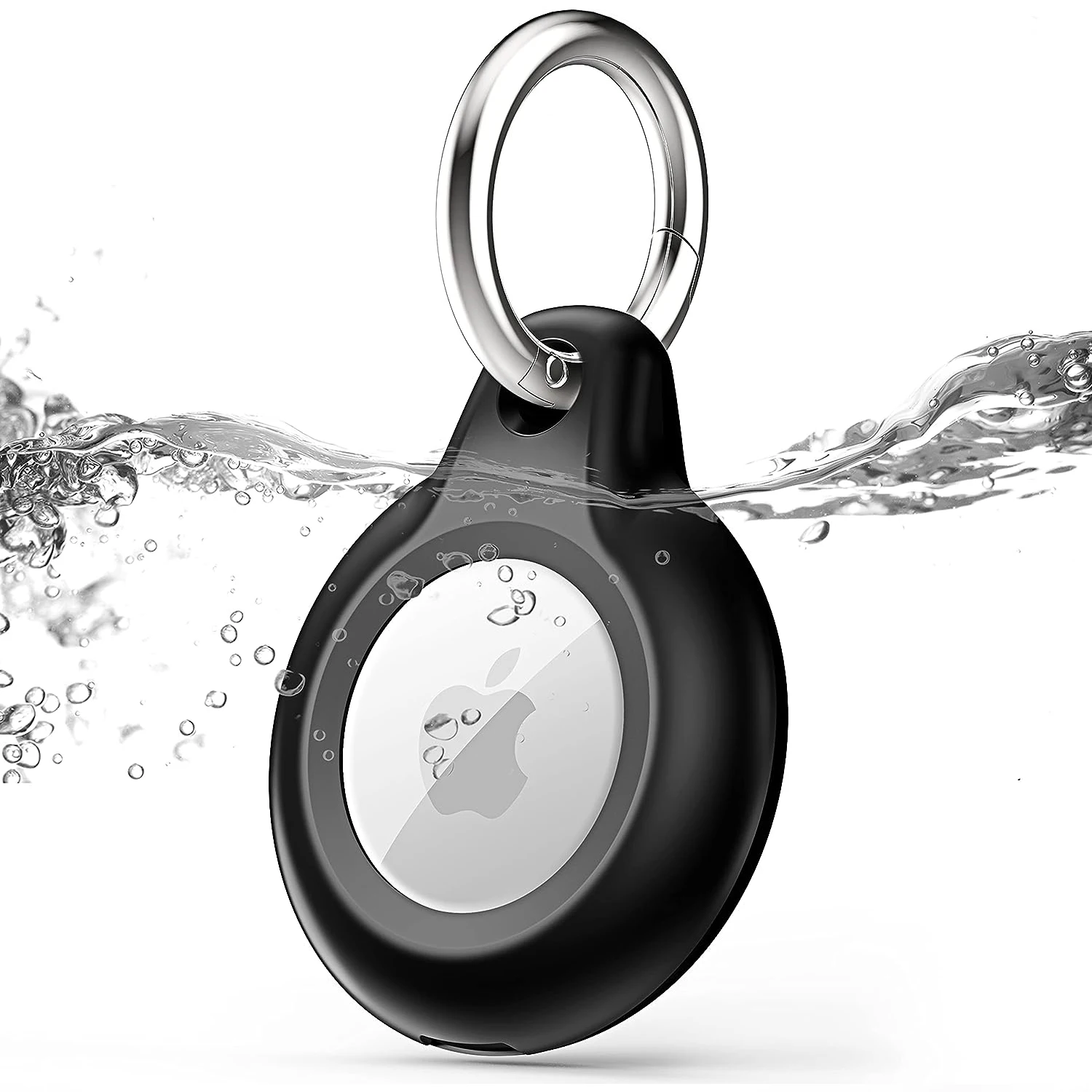 

AirTag Keychain Case, IPX8 Waterproof Holder, Full-Body Protective Shockproof Anti-Scratch AirTag Case for wallet, keys, Pets.