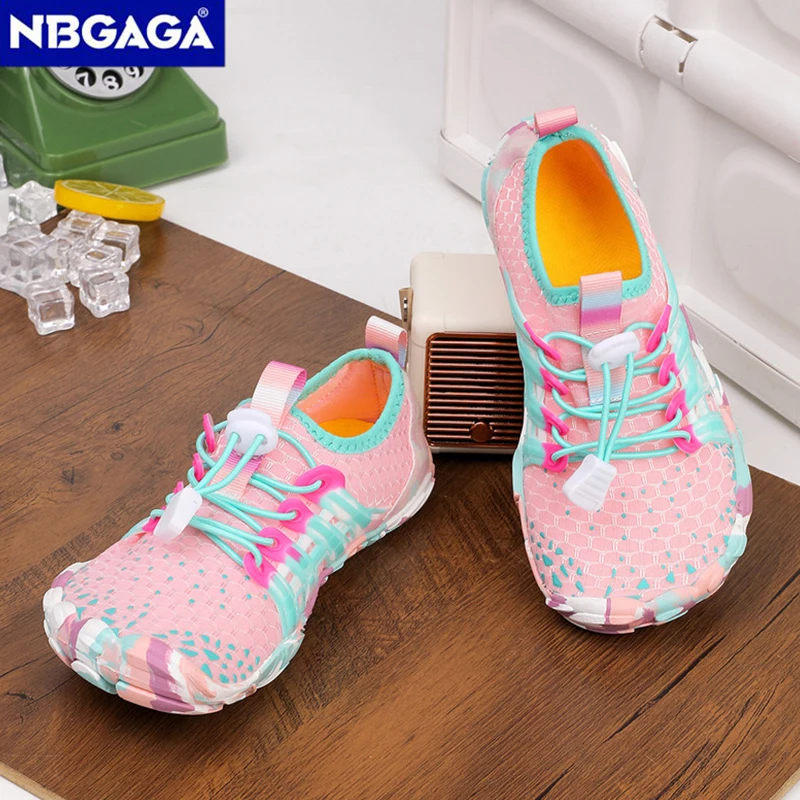 Kids Water Shoes Children Barefoot Shoes Comfortable Trail Running Shoes Breathable Non-Slip Hiking Shoes for Outdoor Beach 6
