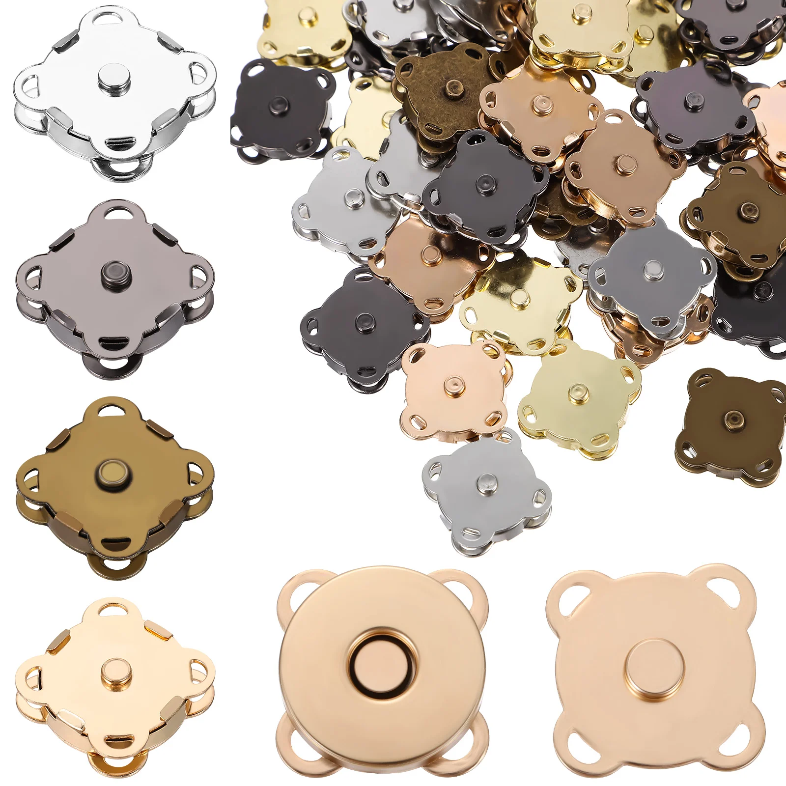 

50 наборов магнитных кнопок, кнопки для пальто, застежки для шитья, аксессуары для шитья своими руками