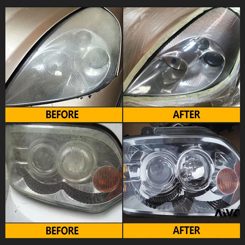 AIVC Headlight Restoration Headlight Polish Car Light Repair Cleaner Kit Auto Renovation Liquid Repair Car Maintenance