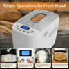 Bread Maker Machine 3.3LB Dough Maker,15-in-1 Automatic Bread Machine Maker with Nonstick Bowl, 6