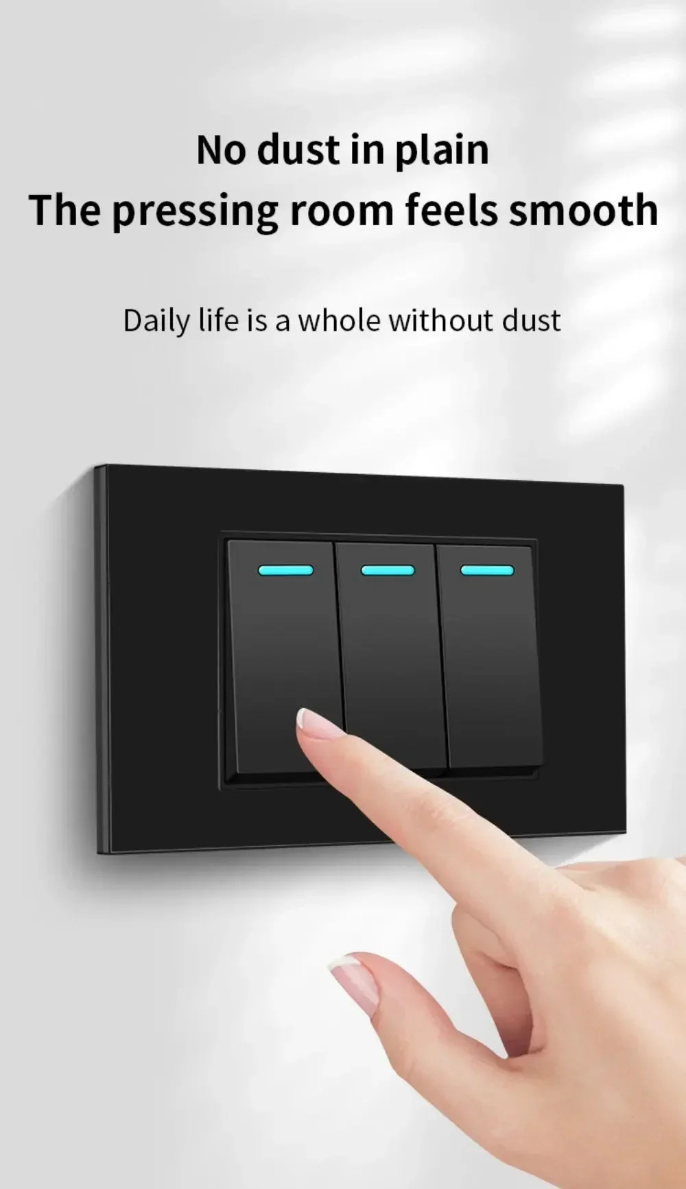 118 Rectangular PC Panel Rocker Switch Universal 16A Wall Switch for Home S6d3a921e292f4560a4f342d3e2837c17U