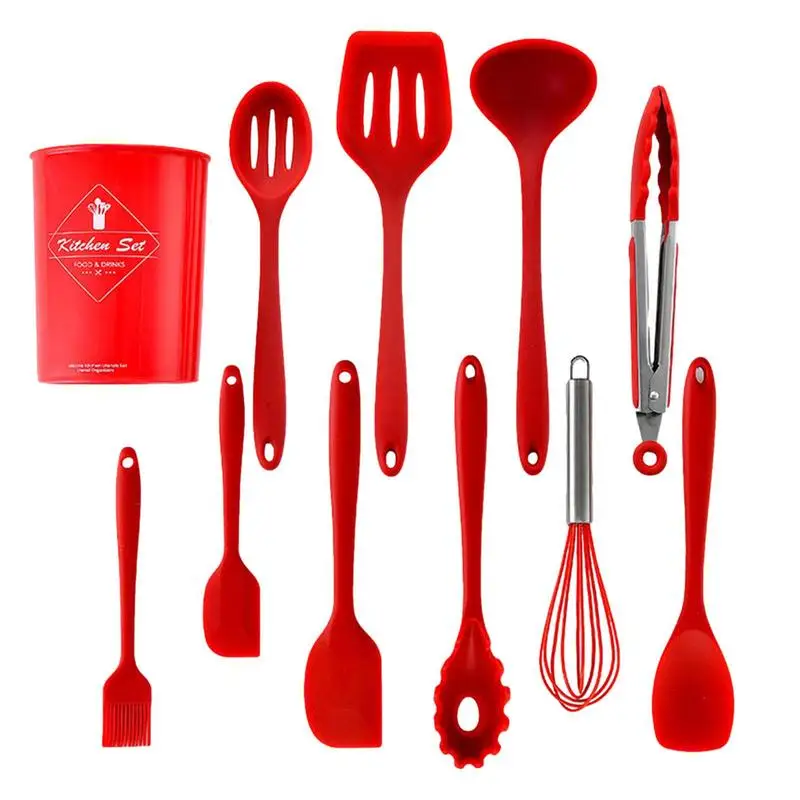 SiliconeKitchenwareCookingUtensilsSiliconeCookingUtensilsSetFor