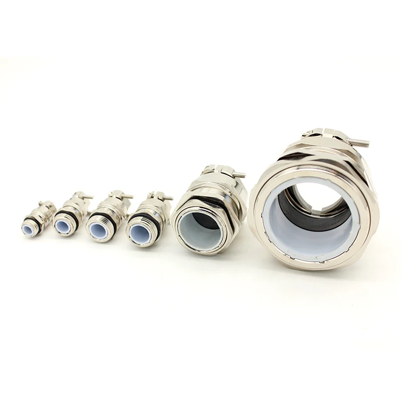 Waterproof Electircal Metal Doube Locked Seal Connector Gland Joint Insert M20 Size Wire Range