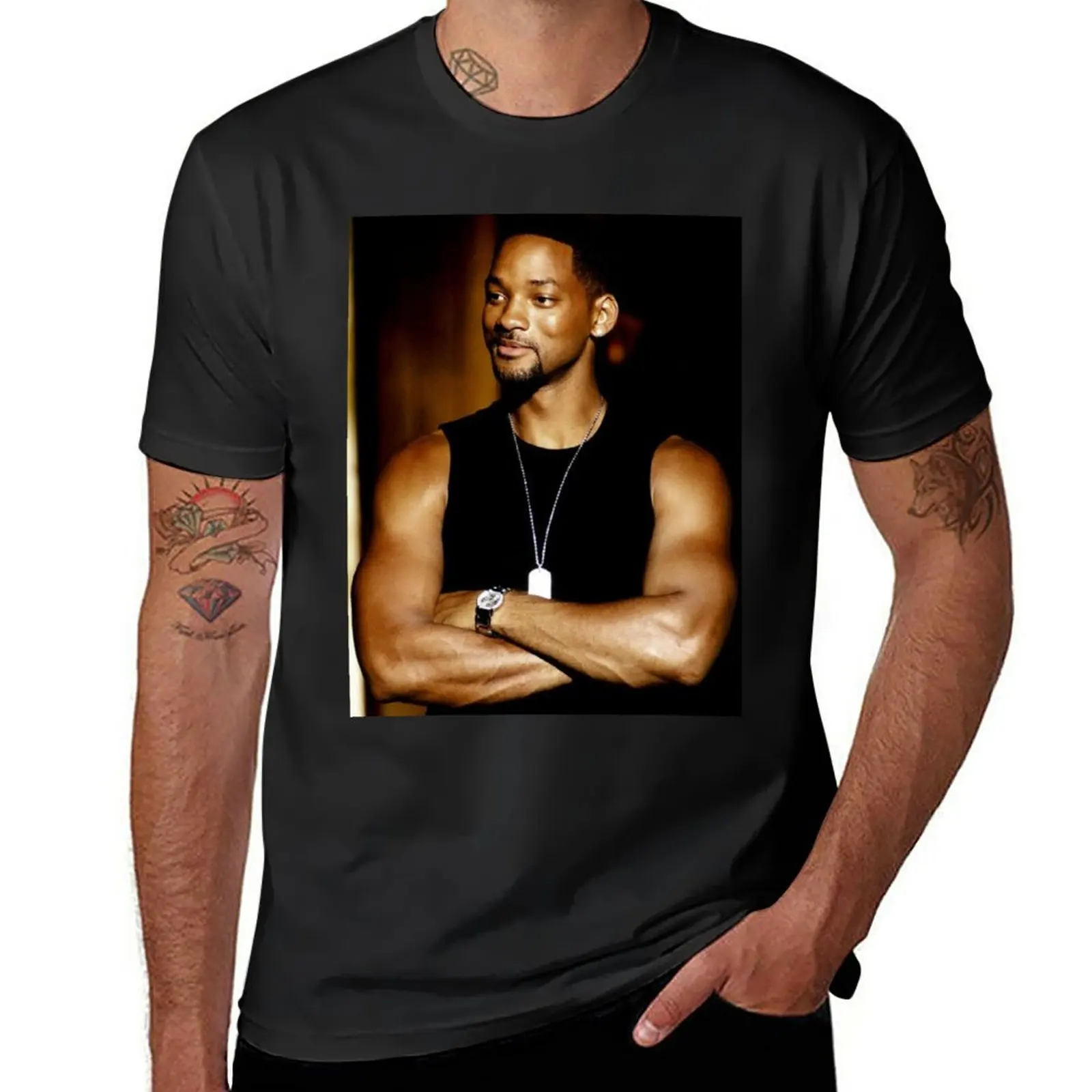 Will Smith T-Shirt Cute Tops Plus Size Nuova Edizione Coreano Fashion Mens T-Shirt Pack