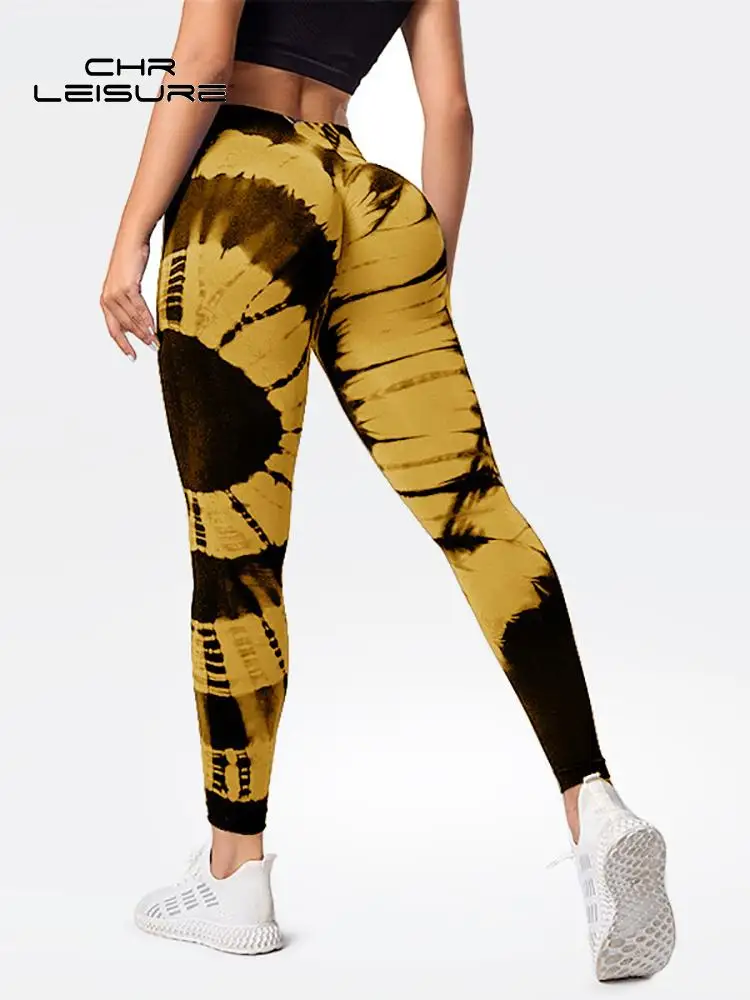 

CHRLEISURE Push Up High Waist Gym Leggings Women Skinny Stretch Breathable Sport Leggings Women Beautiful Exercise Pants