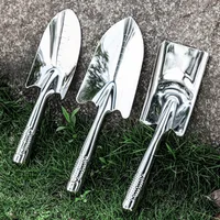 Practical stainless steel Garden Trowel Heavy Duty Ergonomic Grip Gardening Hand Tools Planting Transplanting Garden Hand Shovel 1
