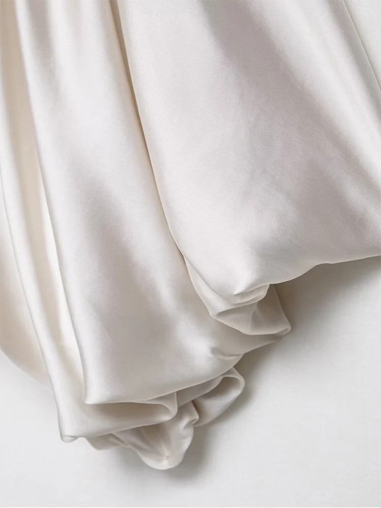 TFMLN 2025 Summer New Women Pleated Design Sling Top Fashion Spicy Style Loose V Neck Thin Strap Short Top Chic Streetwear