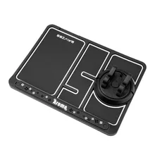 

4 In 1 Silicone Car Anti-Skid Pad Multi-function Mobile Phone Holder Anti Slide Dash Parking Number Card Car Pad Mat Gadget
