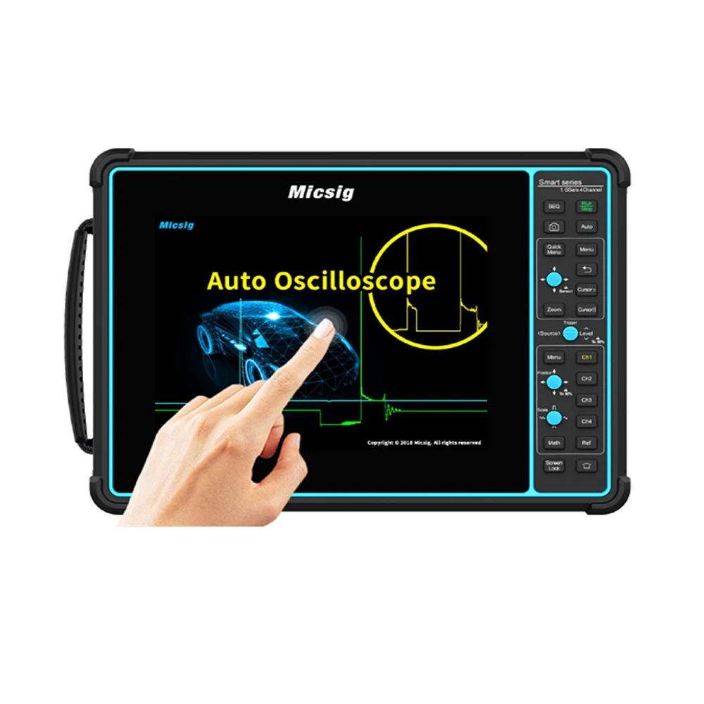 

Micsig SATO2002 Automotive Tablet Oscilloscope 2 Channels 200MHz 1GSa/S 70Mpts Portable Touch screen Oscilloscope