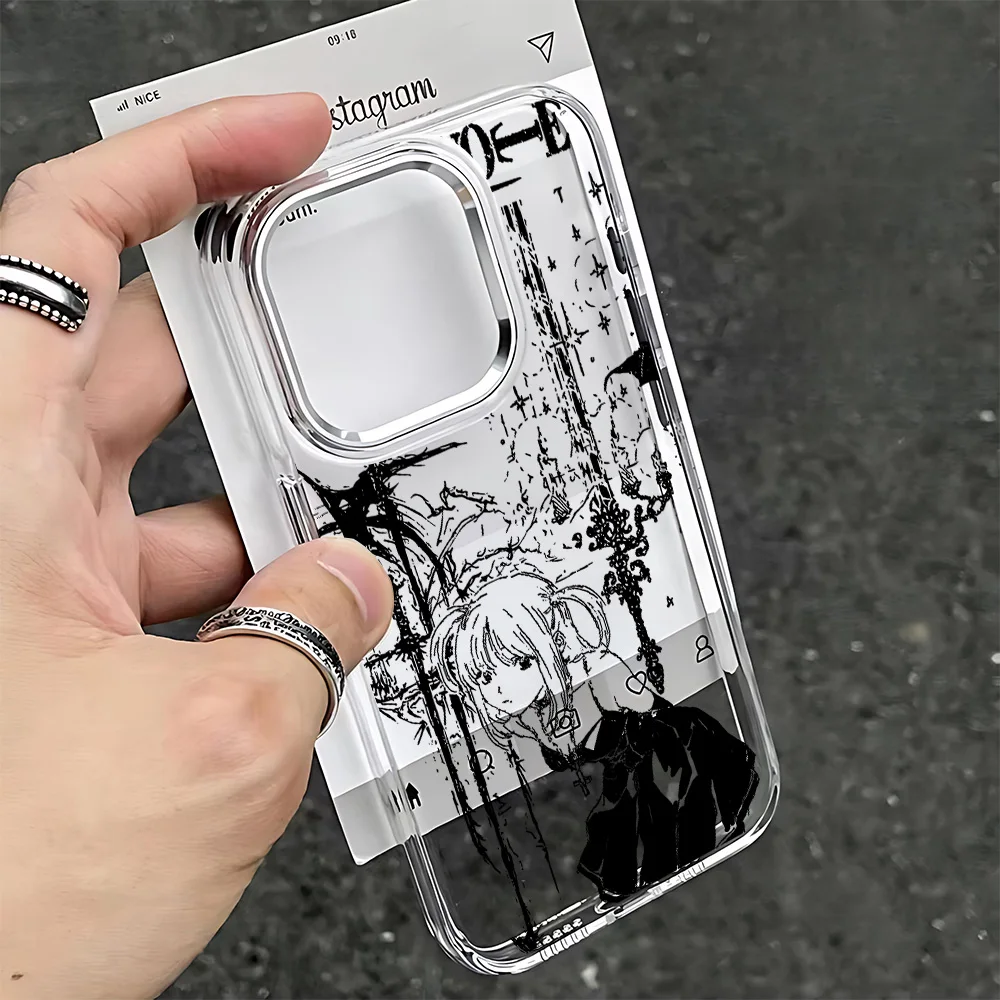 Anime Death Note Clear Phone Case Cover