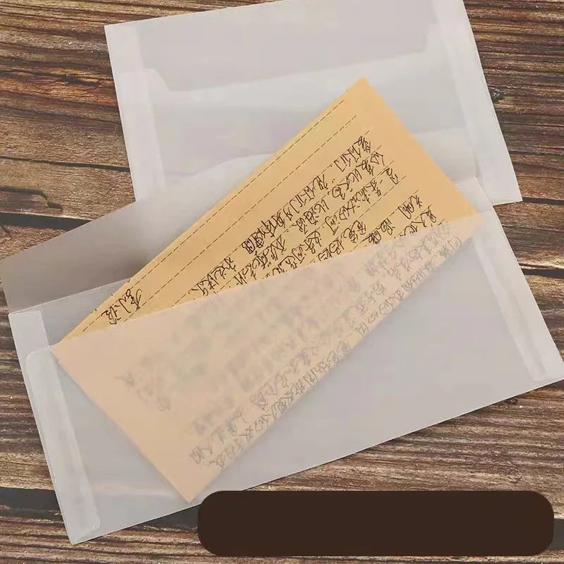 17 가지 크기 반투명 종이 봉투 가방, 미니 황산 황산 종이 봉투, ID 카드/초대장 카드 사진 패키지, 50 장