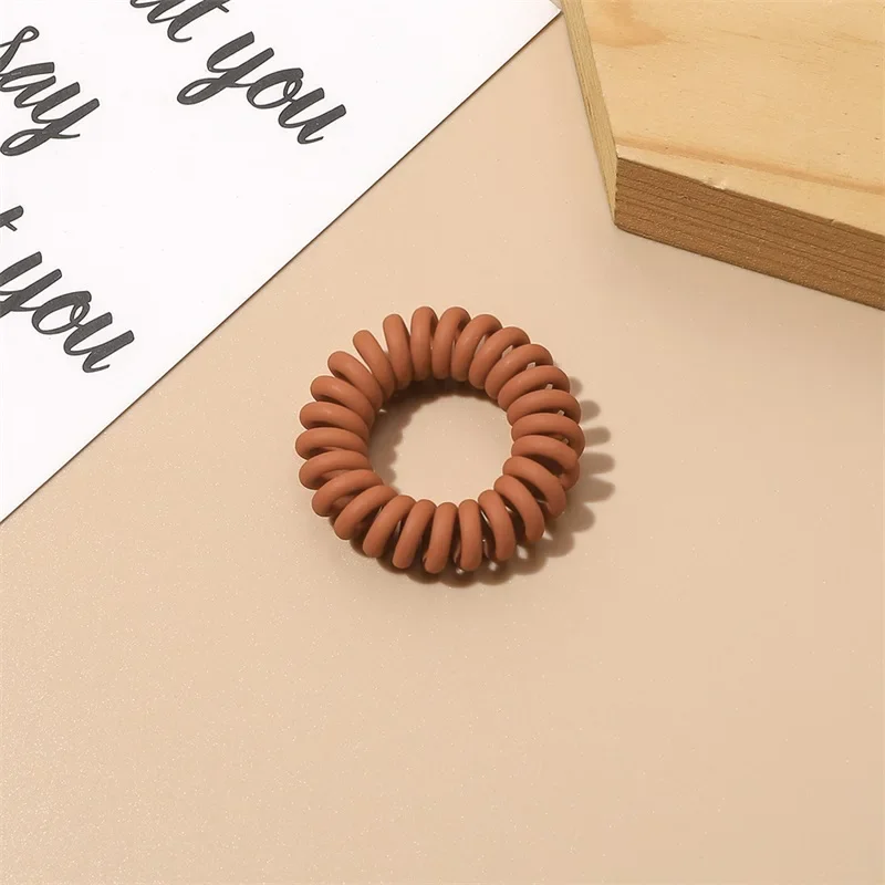 3-Pack Spiral Hair Ties - High Elasticity Bands