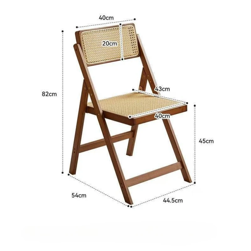 Stackable Dining Chairs Wood Folding Dining Room Chair Woven Seat Kitchen Balcony Furniture Sillas Para Comedor Patio Chair dining chair dining chair cover