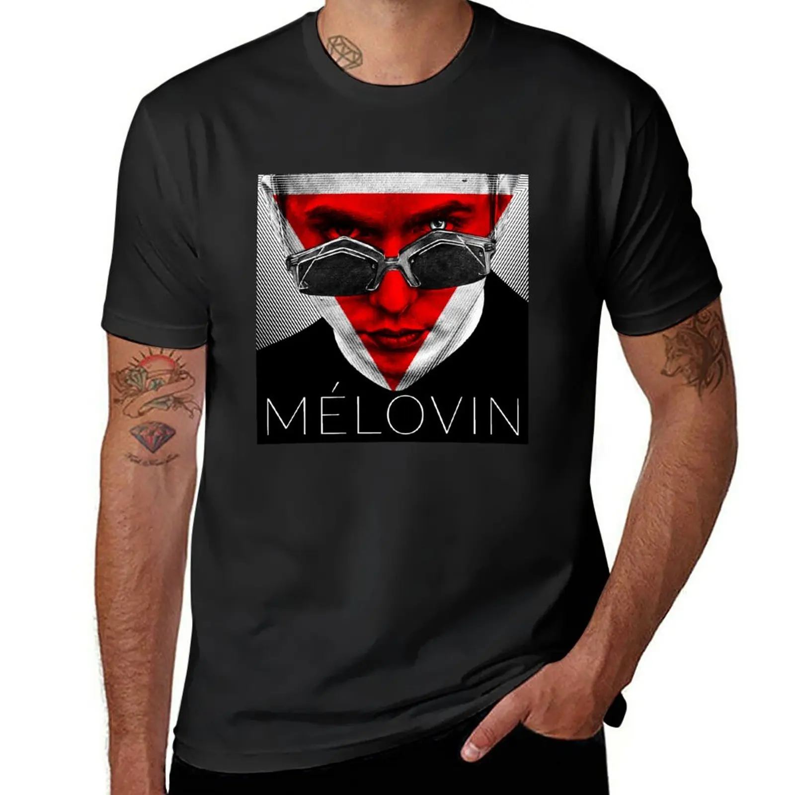 

Mélovin T-Shirt summer clothes tops Blouse anime clothes heavy weight t shirts for men