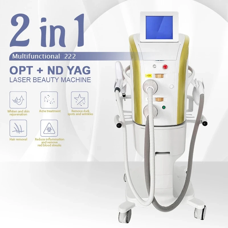 M22 Photon Tender Skin Rejuvenation Crown Of Kings OPT+non-invasive ND YAG E-light Hair Removal Rejuvenation Whitening Machine micro current ems face slimming instrument intelligent red blue light tender skin double chin beauty instrument face slimming