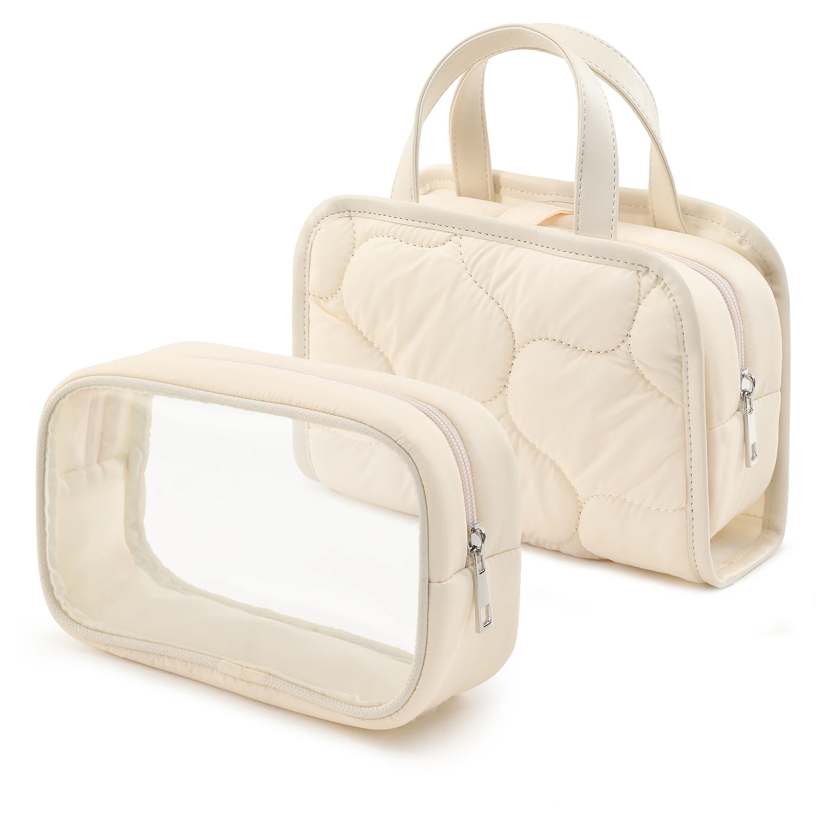 Women Travel Cosmetic Storage Bag Female Makeup Bag Organizer Waterproof Transparent Cosmetic Cases Portable Toiletry Bag