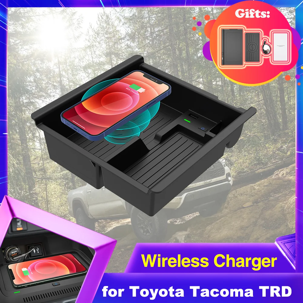 Car Wireles Charging for Toyota Tacoma TRD N300 2016~2022