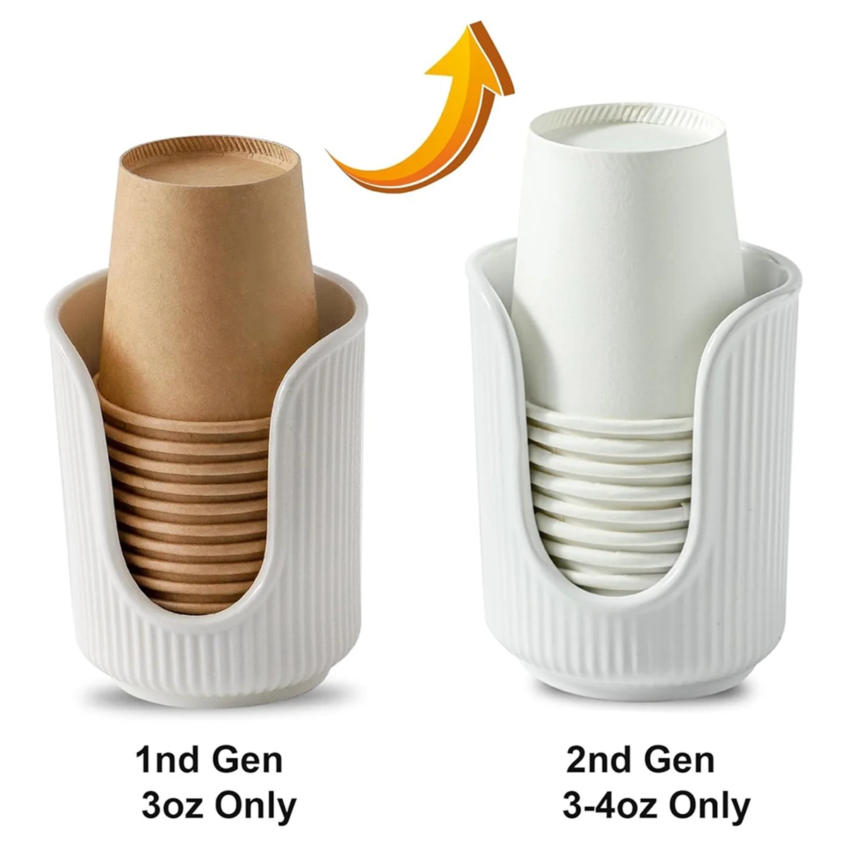 2pcs Paper Cup Holder, Disposable Cup Holder, Desktop Multifunctional Storage Rack