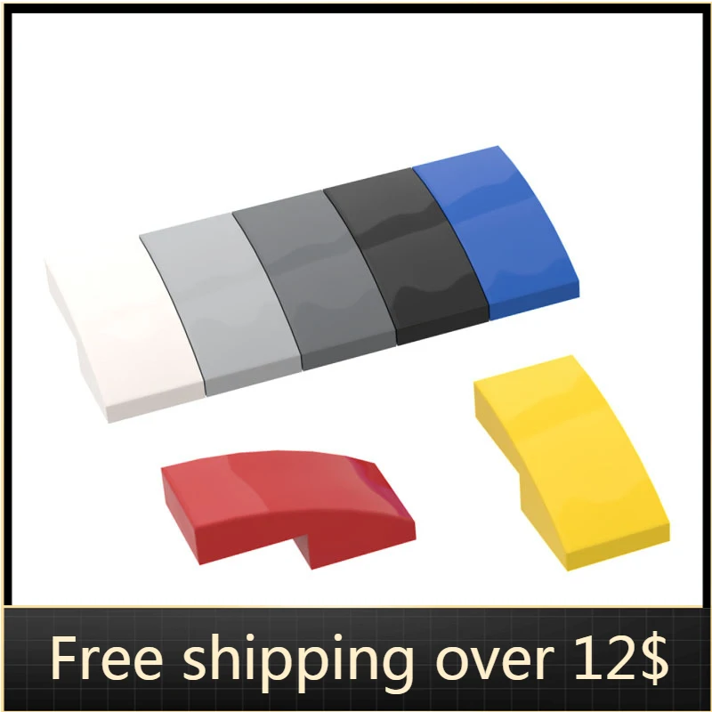

10PCS MOC Assembles Particles 11477 Slope Curved 2 X1Bricks Bulk Model Building Blocks Parts DIY Educational Tech Parts Toys