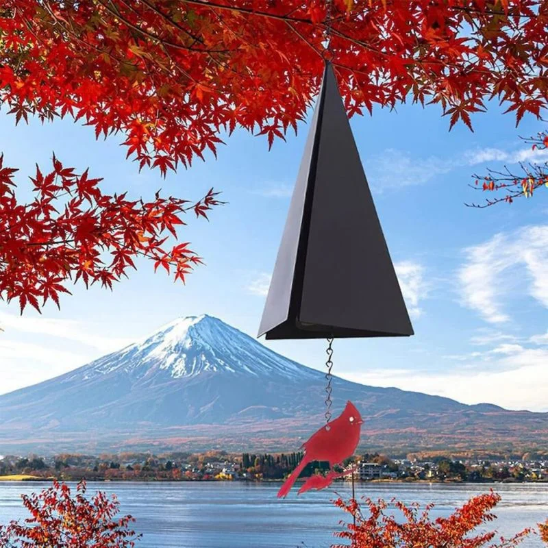 

Outdoor Triangle wind chimes gift Triangle Outdoor Metal Wind Chimes Yard Garden Tubes Bell Copper Triangle Wind Chime Wall