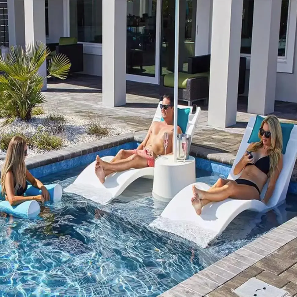 Swimming Pool Used Pool Lounge Chairs Luxury Fiberglass Frp