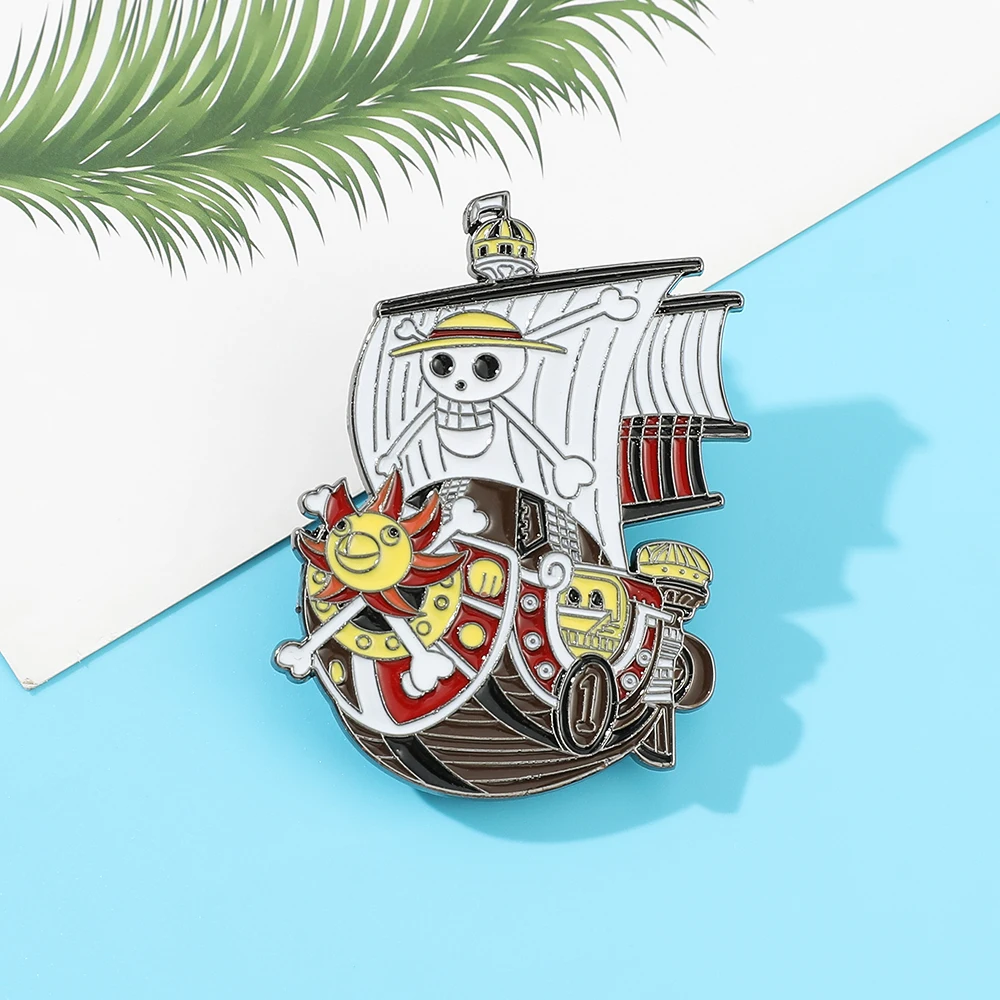

Anime One Piece Cute Lapel Pins for Backpacks Brooches for Women Enamel Pin Manga Pins Gift Fashion Jewelry Accessories Cosplay