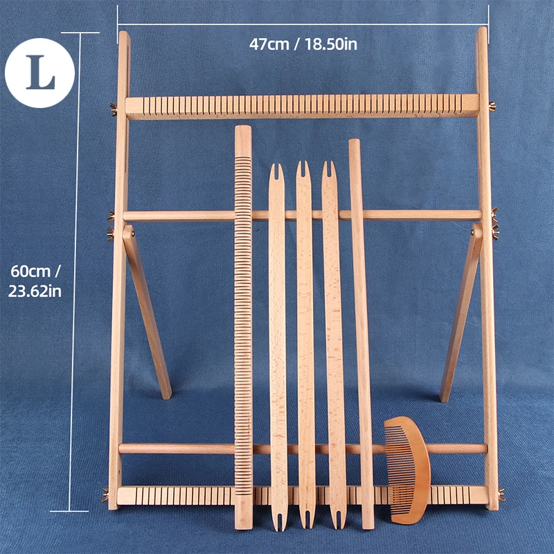 QJH Wooden Multi-Craft Weaving Loom Wool Knitting Machine DIY