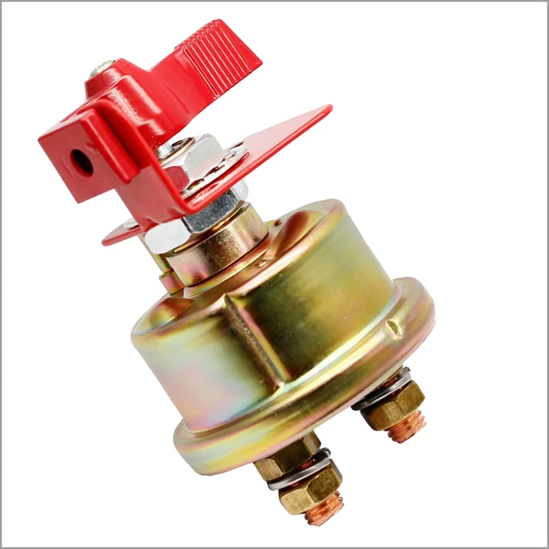 

Battery Isolator Disconnect Switch Power Cut Off Battery Switch Metal Knob With Lock Bracket