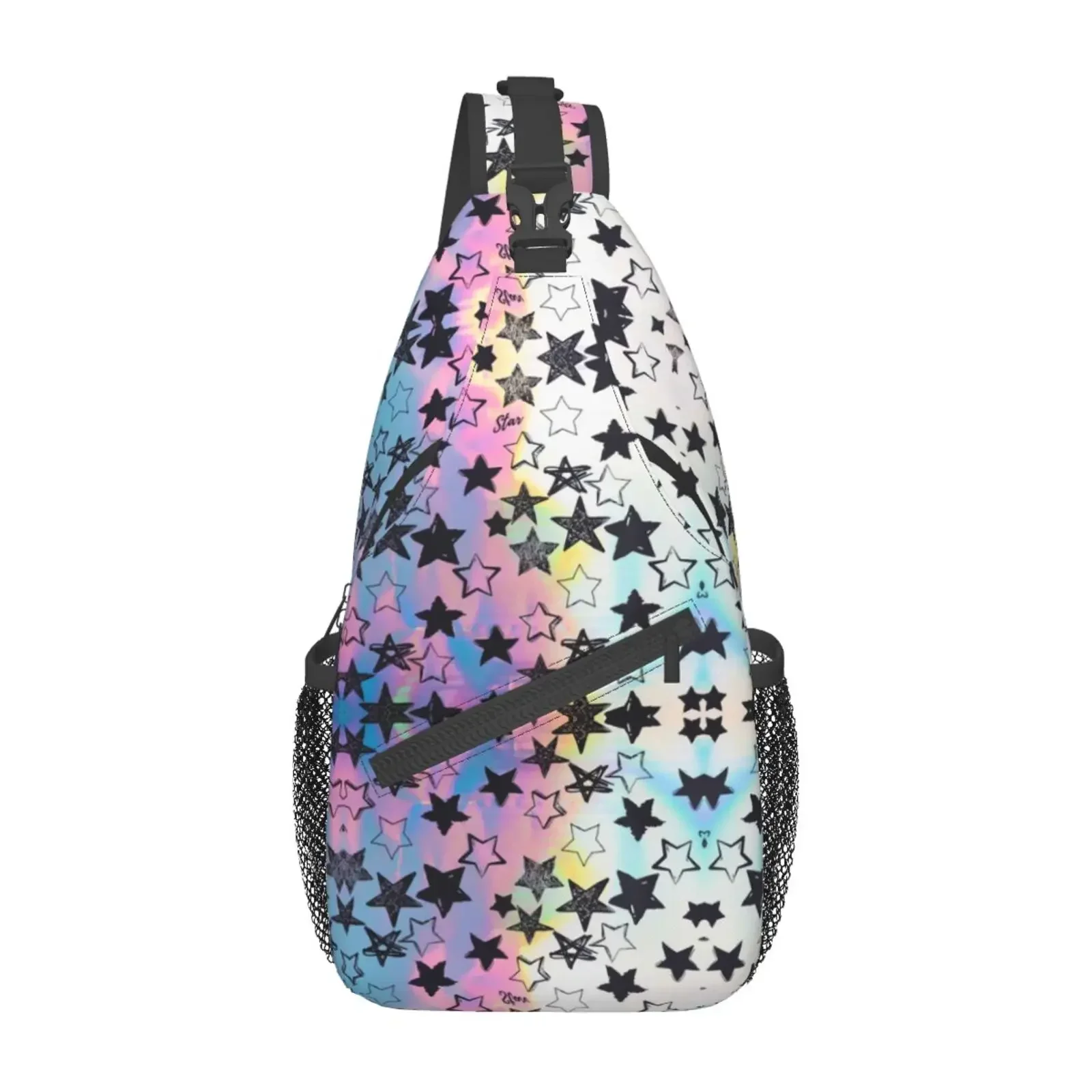 

Gradual Color Star Sling Bag for Women Men Star Print Crossbody Shoulder Bags Casual Backpack Chest Bag Travel Hiking Outdoor