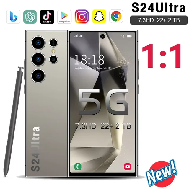 2024 New S24 Ultra Smartphone Original 7 3 Inch Celulares Android Moblie Phones Unlocked 5g Dual.png