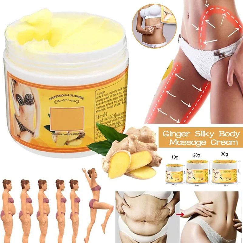 Ginger Fat Burning Cream Anti-cellulite Full Body Slimming Weight Loss Massaging Cream Leg Body Waist Effective Reduce