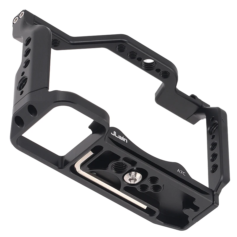 quick release Rabbit cage Rig Handle Film Arm support bracket Stabilizer alloy for Sony A7C camera video led microphone tripod