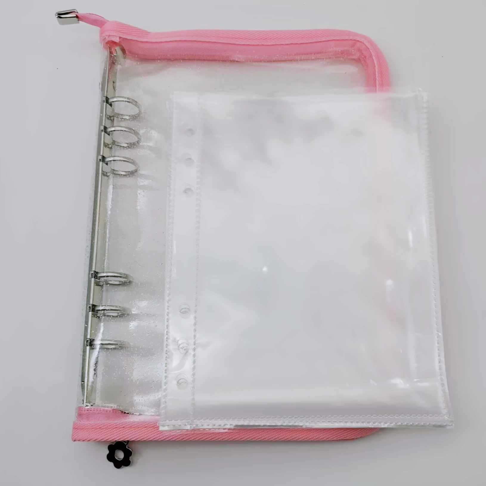 Reißverschluss-Album, A5-Binder, 30 Blatt, Kpop-Fotokarten, Sammelbuch, Fotokarten, Organizer, Notizbuch mit 30 Hüllen, Schulbriefpapier – Detail 3