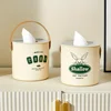 1Pc Round Toilet Roll Paper Container Living Room Bedroom Napkin Holder Home Toilet Paper Storage Desktop Tissue Box Dustproof 5