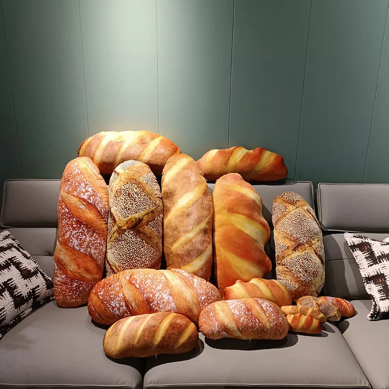 Plush Toys Giant Pillow Simulation Kawaii Big Bread Plush Pillow Doll Soft Cute Food Cushion Toys For Kids Children Birthday Christmas Gift