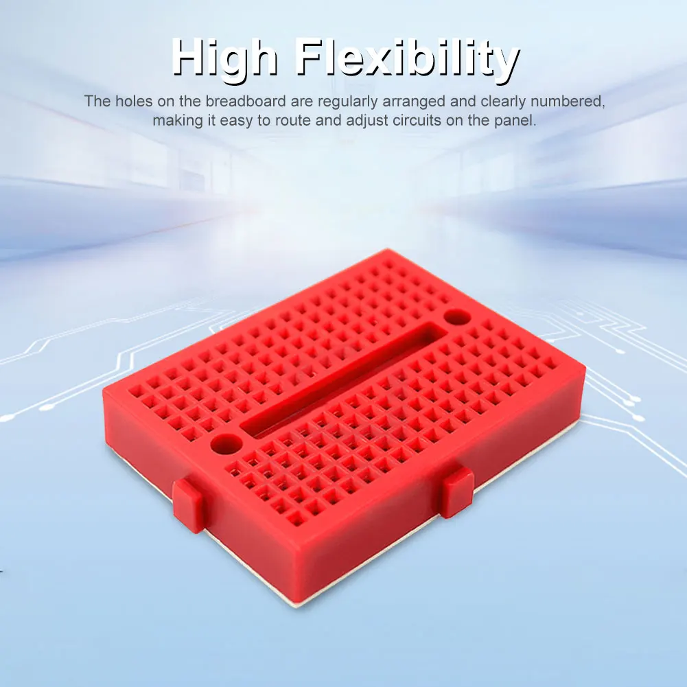 SYB-170 미니 무납땜 프로토타입 브레드보드 170홀 미니 브레드보드 35x47mm DIY 키트용