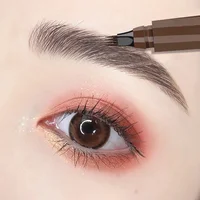 Korean four fork eyebrow pencil waterproof long lasting easy to use for beginners natural look four end design 3