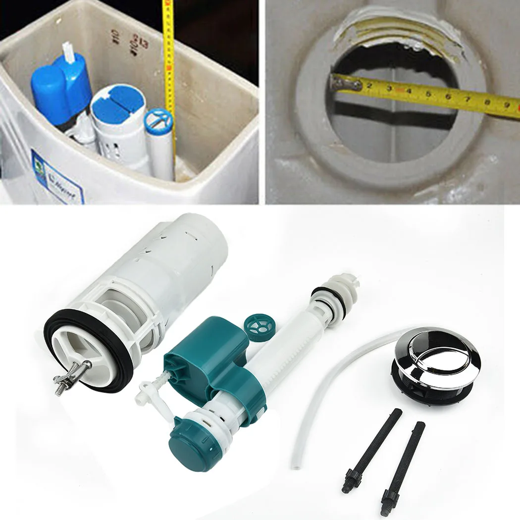 

Toilet Tank Kits Water Closet Water Tank Accessories Old Style Toilet Drain Valve Water Inlet Valve Universal Button