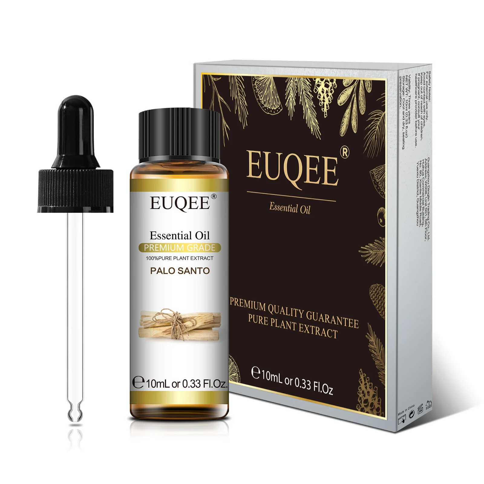 EUQEE 10ml Palo Santo Plant Essential Oil with Dropper Blue Tansy Cardamom Wintergreen Fennel Lavender  Vanilla Oil For Diffuser