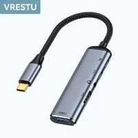 Type-C to USBC Female OTG 3.5mm Jack USB3.1 2.0 10Gbps PD100W Fast Charge Adapter HUB for Macbook iPad Samsung Steam Deck Switch 1