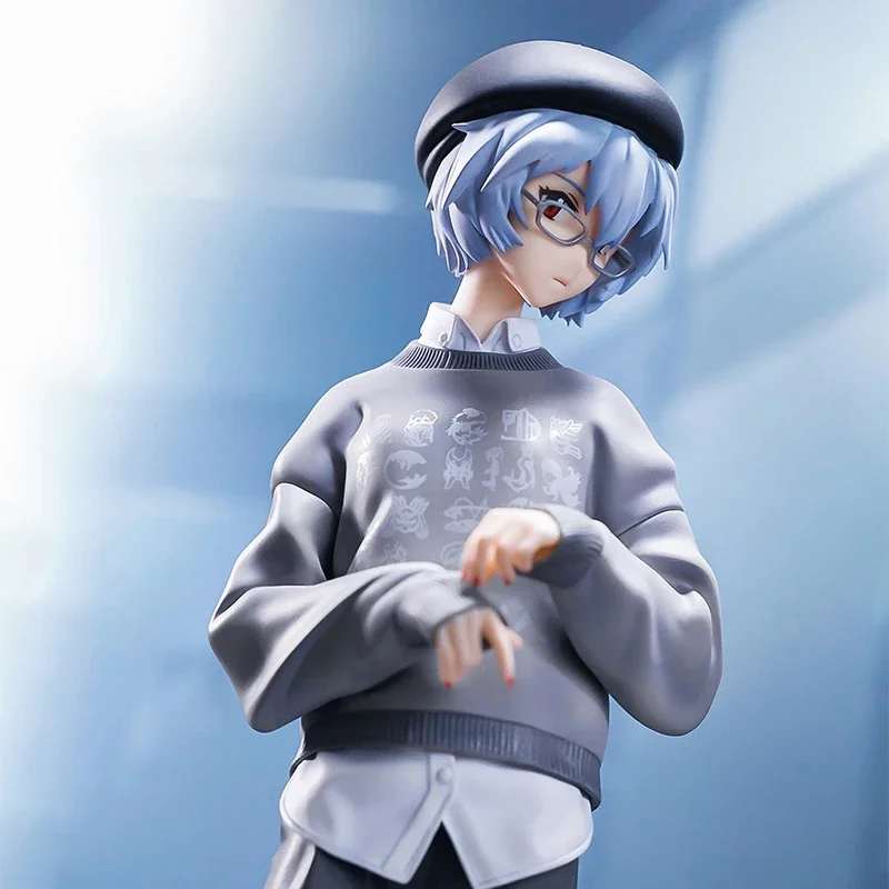 

Anime Neon Genesis Evangelion Eva Figure Rei Ayanami Doll Kawaii Ayanami Rei Ver.RADIO EVA Figurine PVC Collectible Model Toys