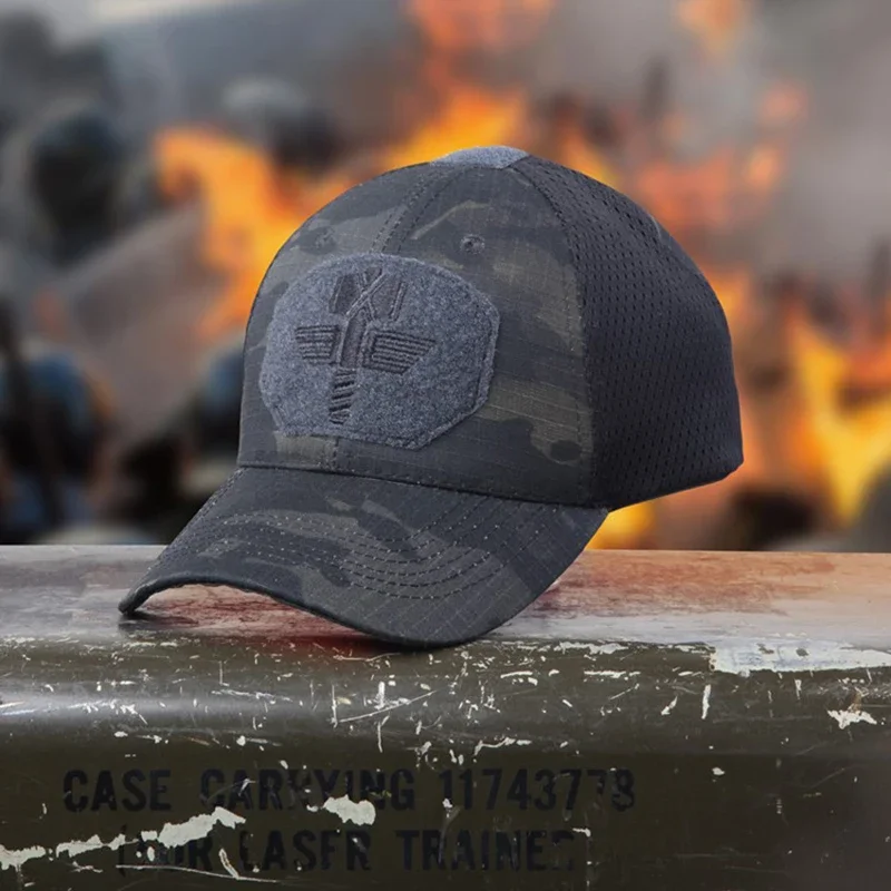 Multicam Arid Tactical Baseball Cap MCA Mesh 65/35 Ripstop Material Baseball Hat Outdoor Camo Sport Hunting Caps