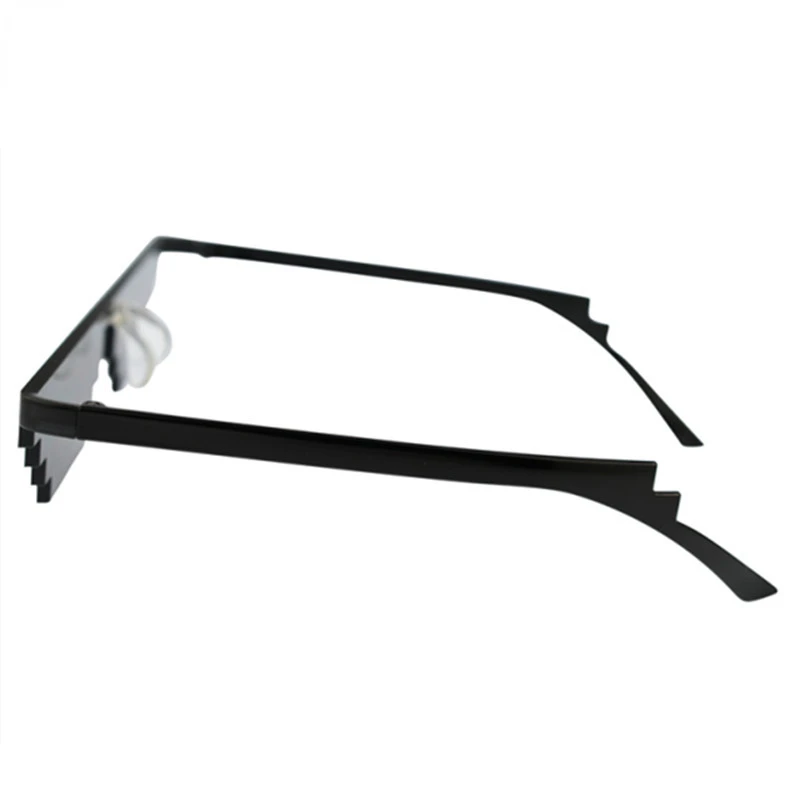 Women Men Brand Thug Life Party Eyeglasses Vintage Sun Glasses Fashion Popular Mosaic Glasses 8 Bit MLG Pixelated Sunglasses
