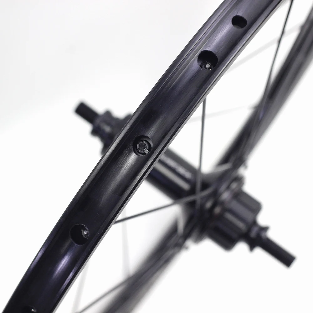 HCZKIUJY Paire de Roues de vélo Pliables 16'' 20'' Frein à Disque à dégagement Rapide 305 349 406 451 Jeu de Roues 8 9 10 11 Vitesses Cassette Moyeux à roulements scellés (Multicolore 451
