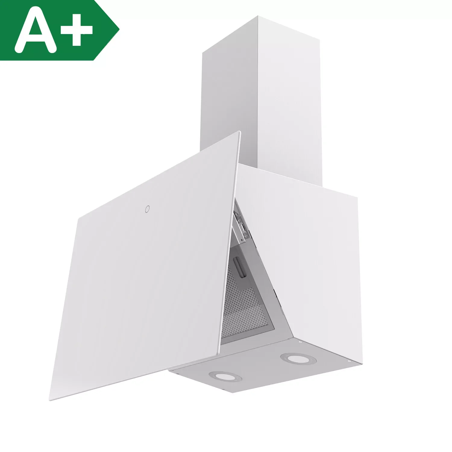 Gasland Chef TR60SS afzuigkap, 60 cm circulatie, stille afzuigkappen, afvoerlucht, EEK A 561 m³/uur, actieve koolfilter, 9 standen, Touch Control, wandmontage, afzuigkap met filter, roestvrij staal