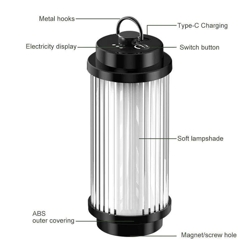 Rechargeable Adjustable Camping Light 6