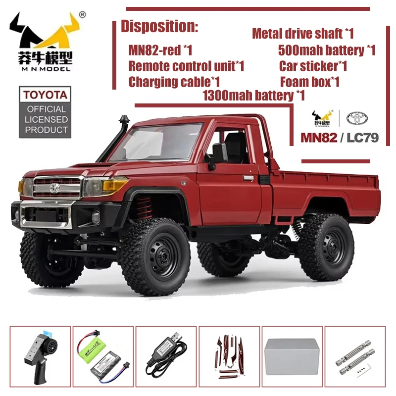 1:12 フルスケール RC カー MN82 pro toyota Toyota Land Cruiser MN82 RC Car Crawler 1:12 Scale, 2.4G 4WD