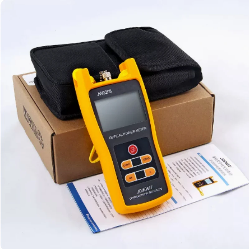 Optical Power Meter High-precision Attenuation Tester JW3208A C Backlight 7 Wavelength Can Be Manually Calibrated dds6619 008 1 phase two wire wattmeter power consumption energy electric meter lcd digital backlight display kwh ac 230v 50hz