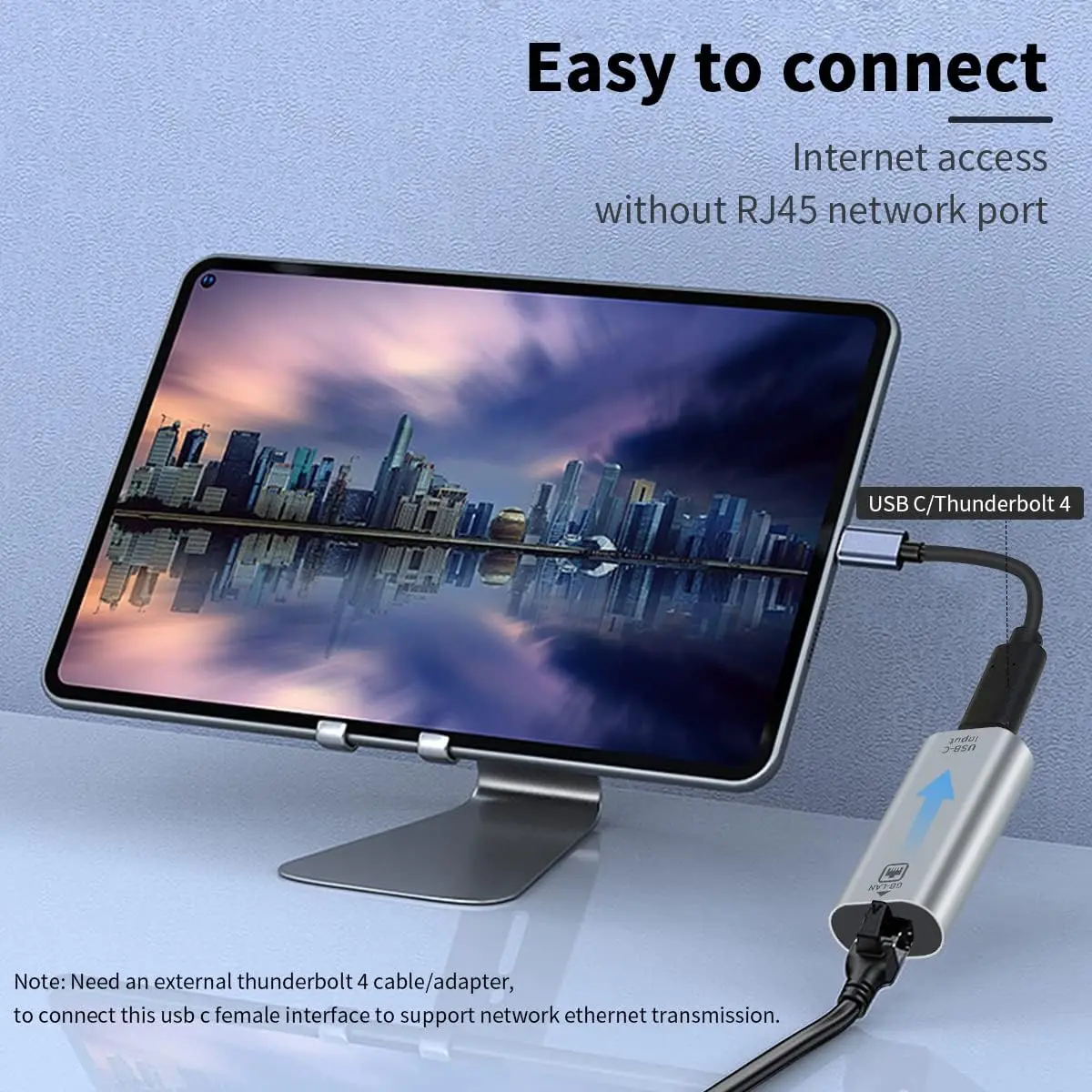 기가비트 USB C-이더넷 어댑터, RJ45 암-USB C 암 어댑터, USB C-RJ45 어댑터, 최대 1000, 100, 10Mbps 이더넷 LAN